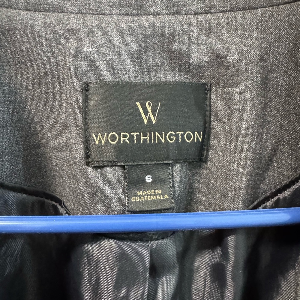 Worthington Blazer Women's 6 Gray Professional Business Office - Picture 3 of 4